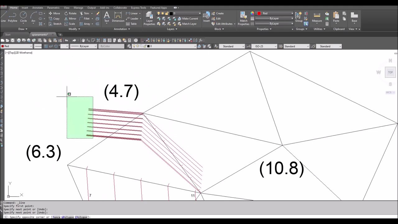 6) spianamenti calcolo della quota del piano di compenso o del volume