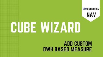 Add custom DW based measure - NAV Wizard