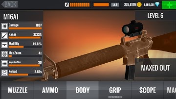 Sniper 3D Assassin Shoot to Kill Gameplay Walkthrough Upgrade Assault Rifles M16A1 to MAXED OUT HD