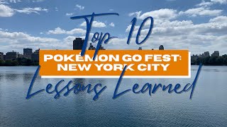 Pokémon Go Fest New York City - Top 10 Lessons Learned from 2023