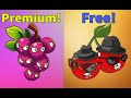 Plants Vs Zombies 2 Cherry Bomb vs Grapeshot (Free vs Premium)