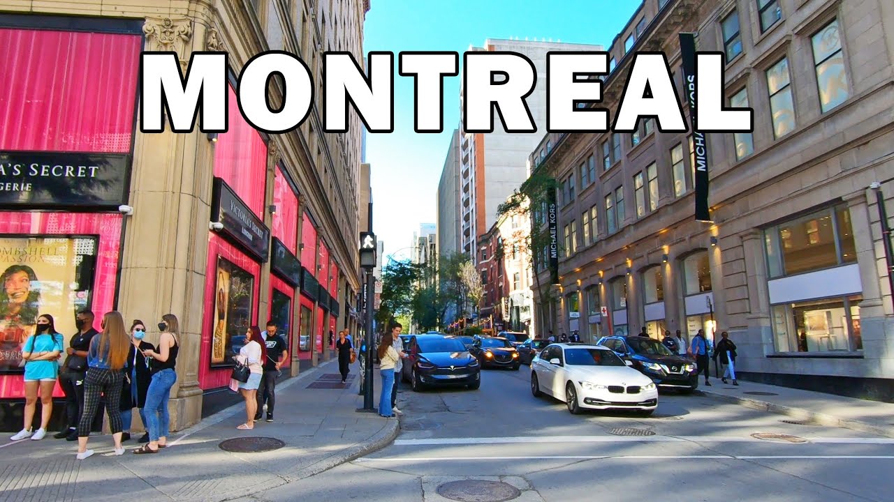 Downtown Montreal Walking Tour Drummond, Stanley, and Peel YouTube