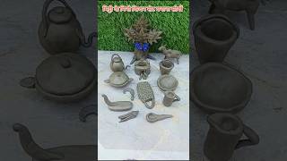 ☕How to miniature amazing kichen set#creativeclayideas #mittikekhilaunekaisebanatehai #clay #art ☕