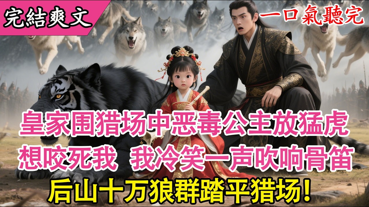 【完結小說】皇家圍獵場中惡毒公主放猛虎想咬死我三歲奶團？我冷笑一聲吹響骨笛，後山十萬狼群踏平獵場！皇帝看傻了！#萌寶 #萌娃 #有声小说 #原创