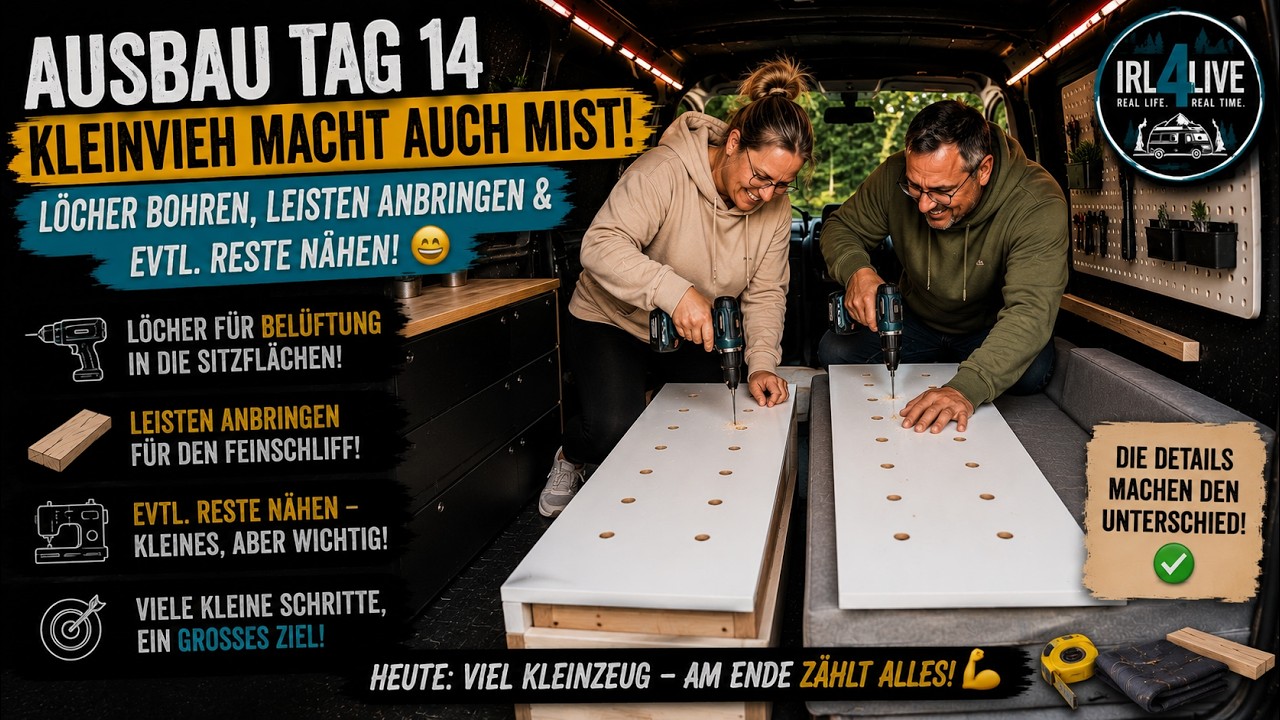 🔧 Ausbau Tag 14 – Kleinvieh macht auch Mist! Viele kleine Baustellen am Connect.