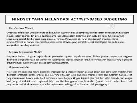 ACTIVITY BASED BUDGETING