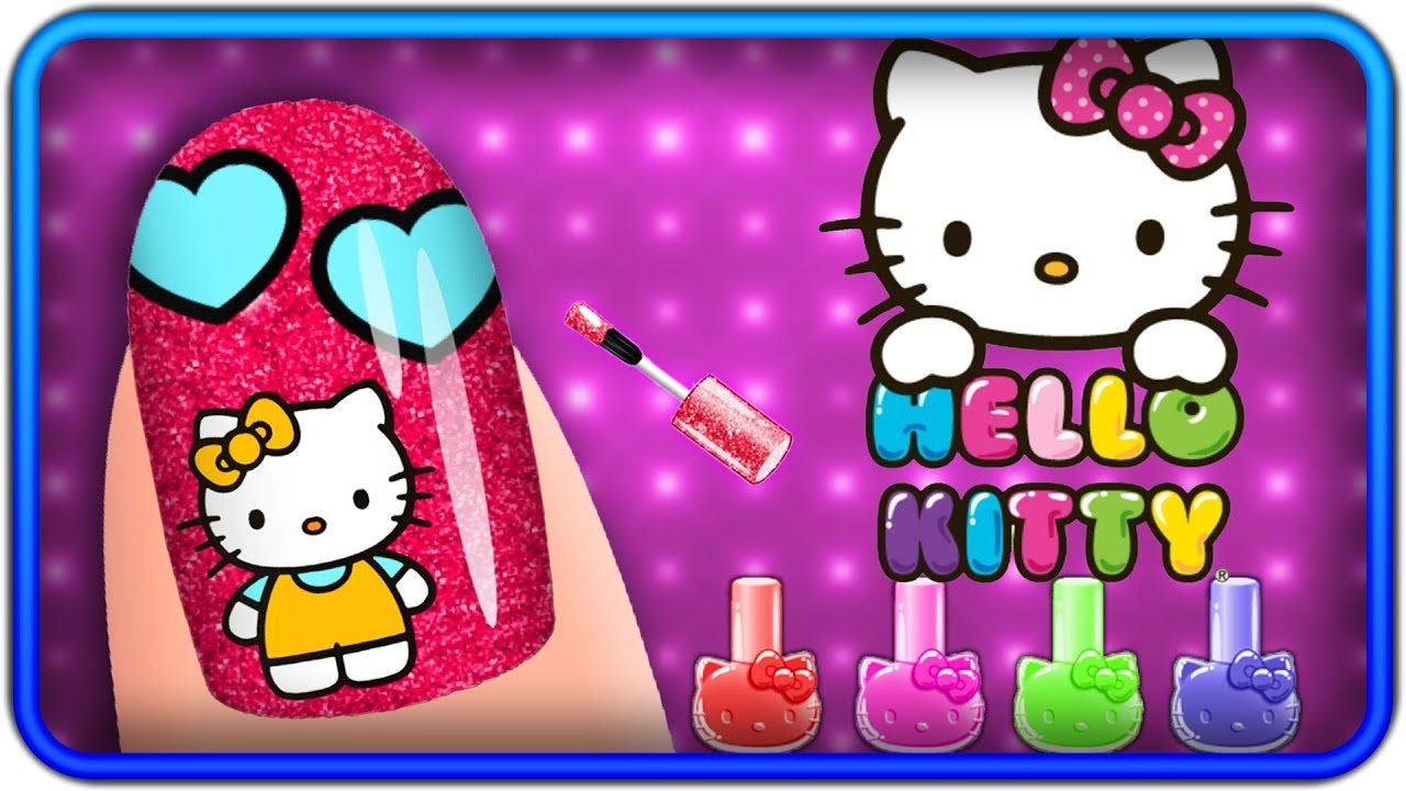 Hello Kitty Nail Salon Baby Kids Fun Learn Day Care Games Hello