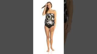 Maxine Palm Noveau Blouson Tankini Top  Swimoutletcom