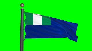 Government Ensign of Nigeria (green screen)