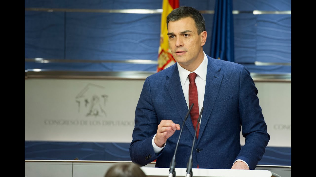 Pedro Sánchez en Rueda de Prensa tras la reunión con el Rey - YouTube