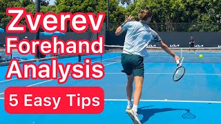 Hit Forehands Like Alexander Zverev (5 Tennis Tips)