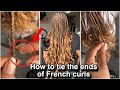How to tie and secure the ends of FRENCH CURLS