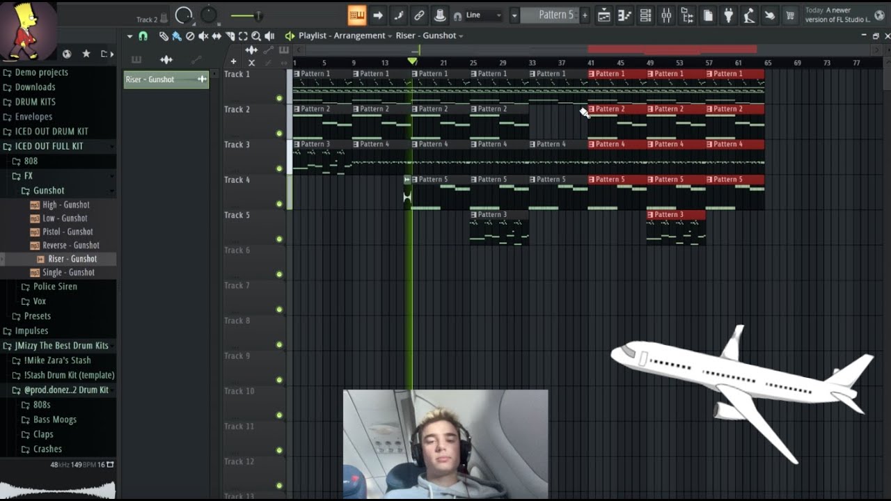 Making a beat 41,425 ft in the air | FL Studio Cookup - YouTube