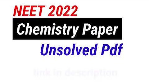 NEET 2022 PAPER PDF DOWNLOAD| ANSWER KEY |#Neet2022paperpdf| pdf in description