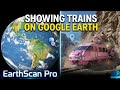 I will show you guys a train going inside a small tunnel, that too on Google Earth.