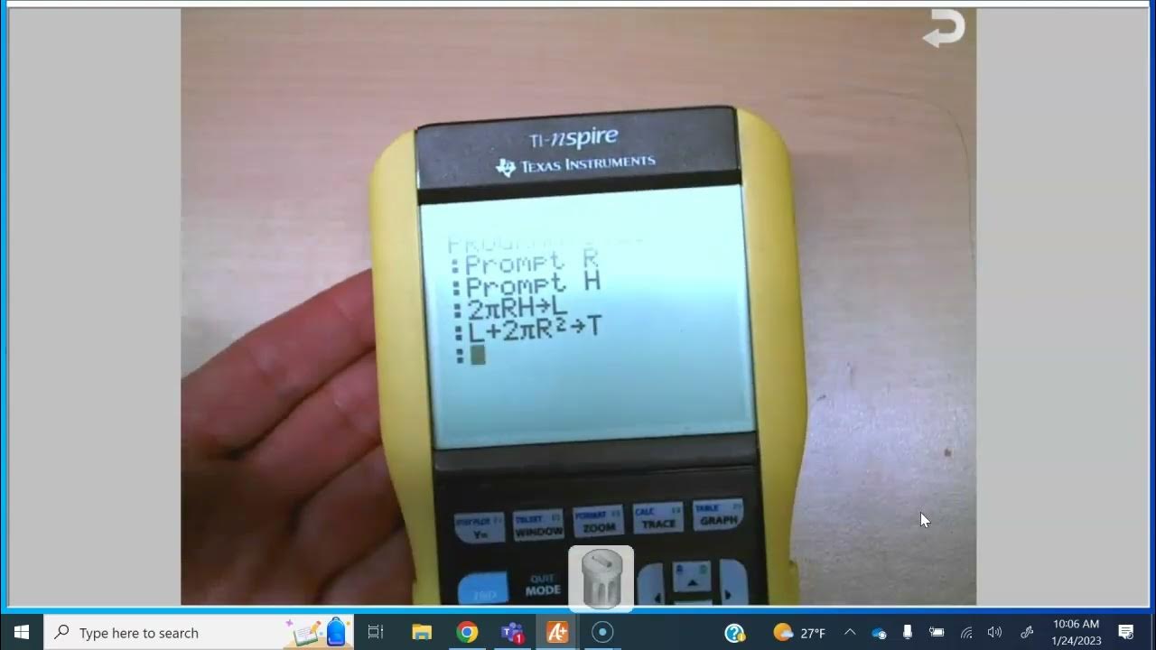 Programming TI-84 - YouTube