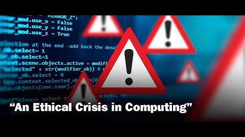 An Ethical Crisis in Computing? - Dr. Moshe Y. Vardi