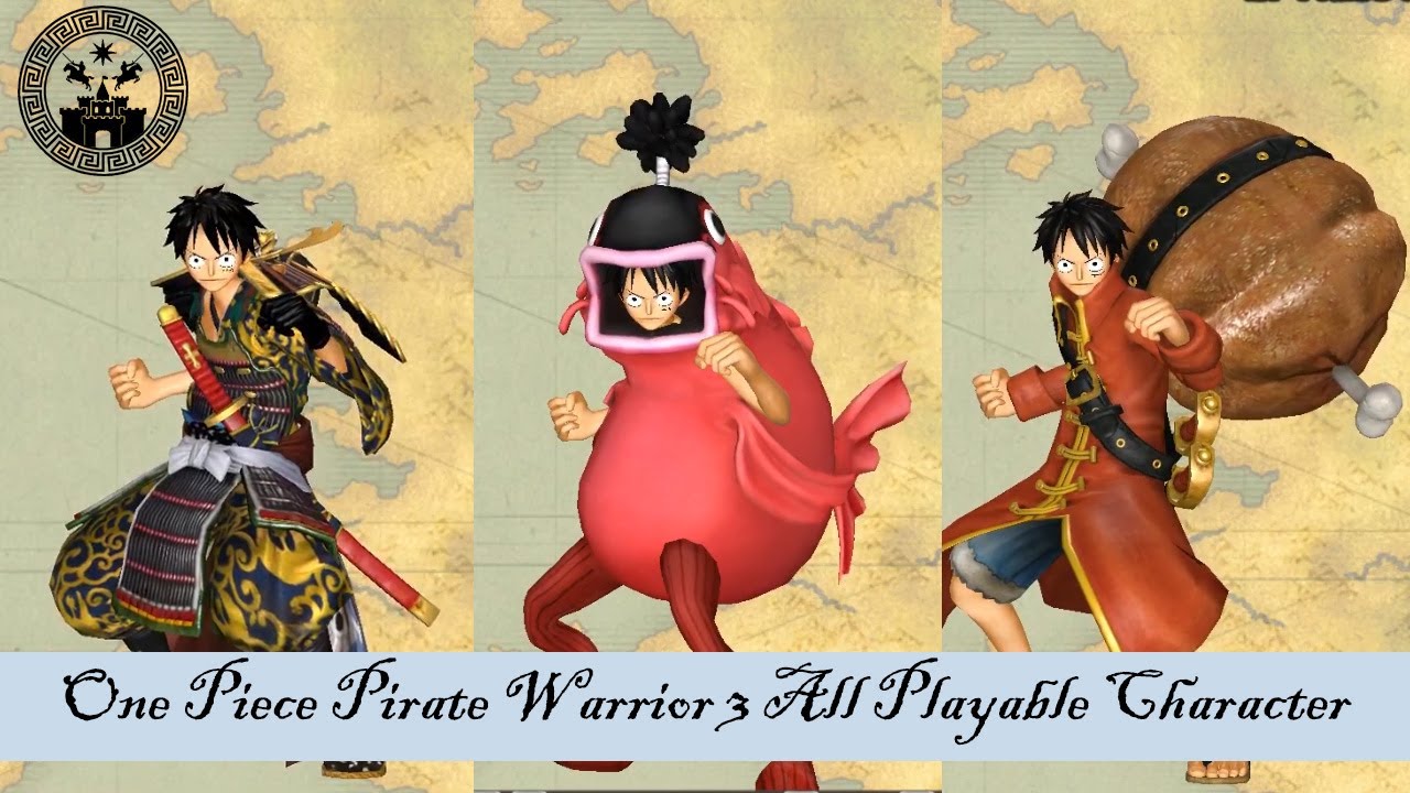 ONE PIECE PIRATE WARRIOR 3 All Playable Characters Costume YouTube