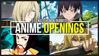 51 English Anime Opening Songs ✨