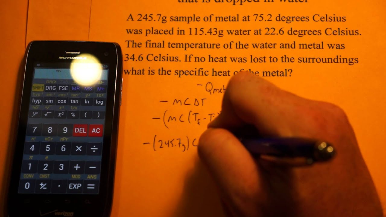 Of degree a the of of sample’s quantity the needed the by one is a to substance temperature heat sample raise celsius AP Chem