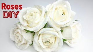 ✅Красивые РОЗЫ за 5 минут✅ DIY How to Make Paper Roses✅Paper Flower. Rose Flower From Paper