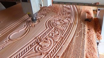 Amazing Pitcher Bed Design By CNC Router Machine | Cutting Design Inside The Bed WTS CNC Machine