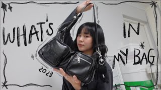 What’s in my bag 2023🖤 // review margesherwood bag🛒🪄