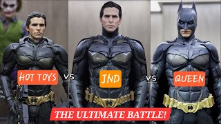DARK KNIGHT ULTIMATE BATTLE! JND Batman 1/3 Statue Review vs Queen Studios vs Hot Toys Quarter Scale