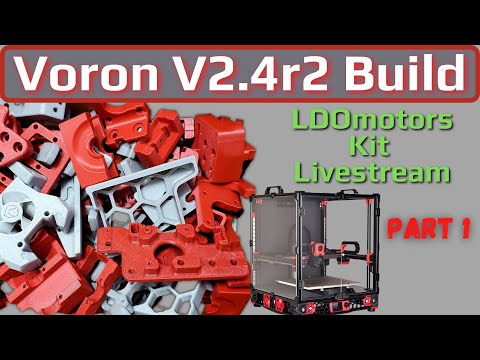 Video Voron V2.4r2 LDOmotors kit Livestream build- PART 1 - youtube
