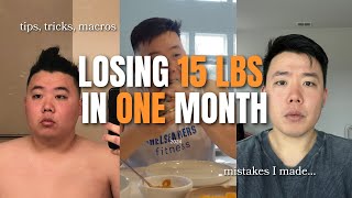 HOW I LOST 15 LBS IN 1 MONTH | Weight Loss Diaries | Lose weight fast