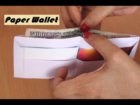   DIY How To Make A Paper Wallet Origami Wallet Easy Paper Purse Origami