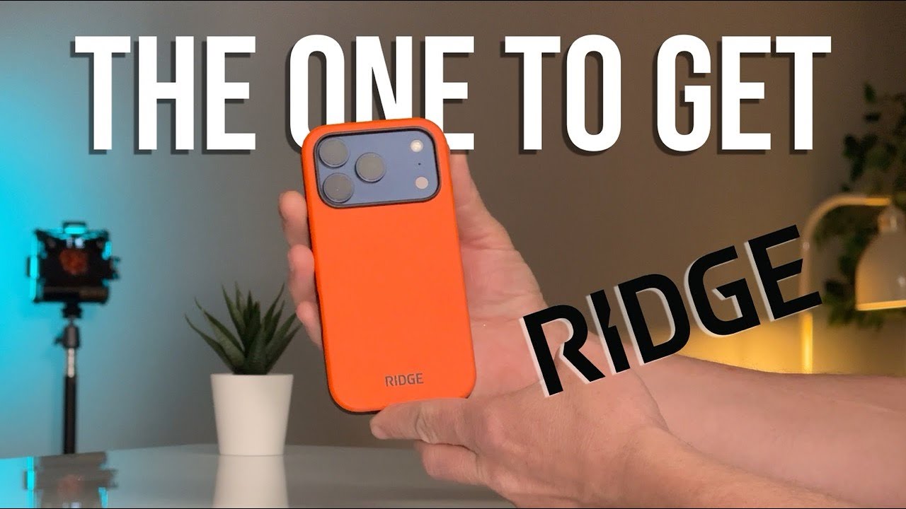 Чехол для телефона Ridge и защитная пленка для экрана Magic John — обновление для iPhone 17 Pro.