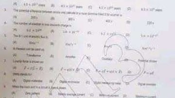 12th class physics RWP board (group 1) paper 2023