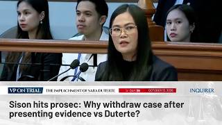 Sison hits prosec: Why withdraw case after presenting evidence vs Duterte