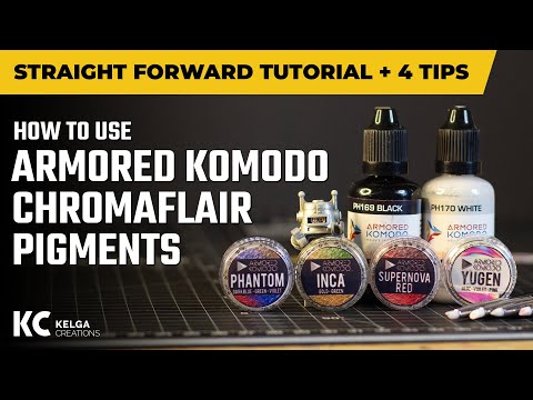 How to use Armored Komodo ChromaFlair pigments 【STRAIGHT FORWARD TUTORIAL + 4 TIPS】