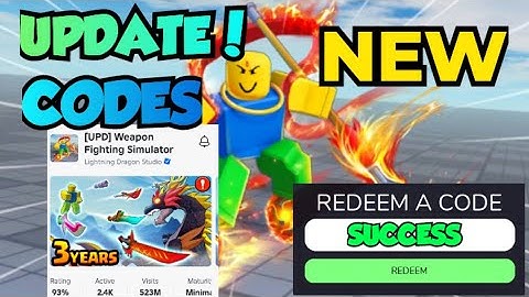 *NEW* UPDATED! SWORD* CODES WEAPON FIGHTING SIMULATOR ROBLOX CODES