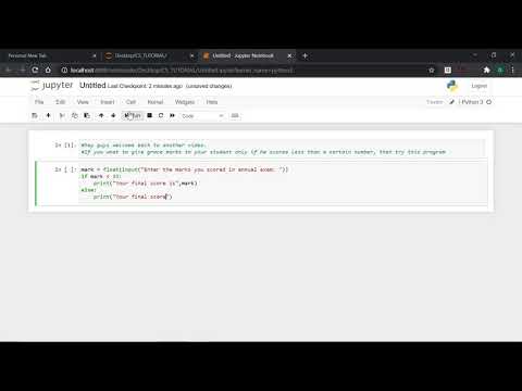 Question 5 :- Typing program in Python to give grace marks