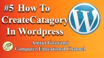 #wordpress Part#5 How to Create Catagories and as Menu | By Amrut Goswami