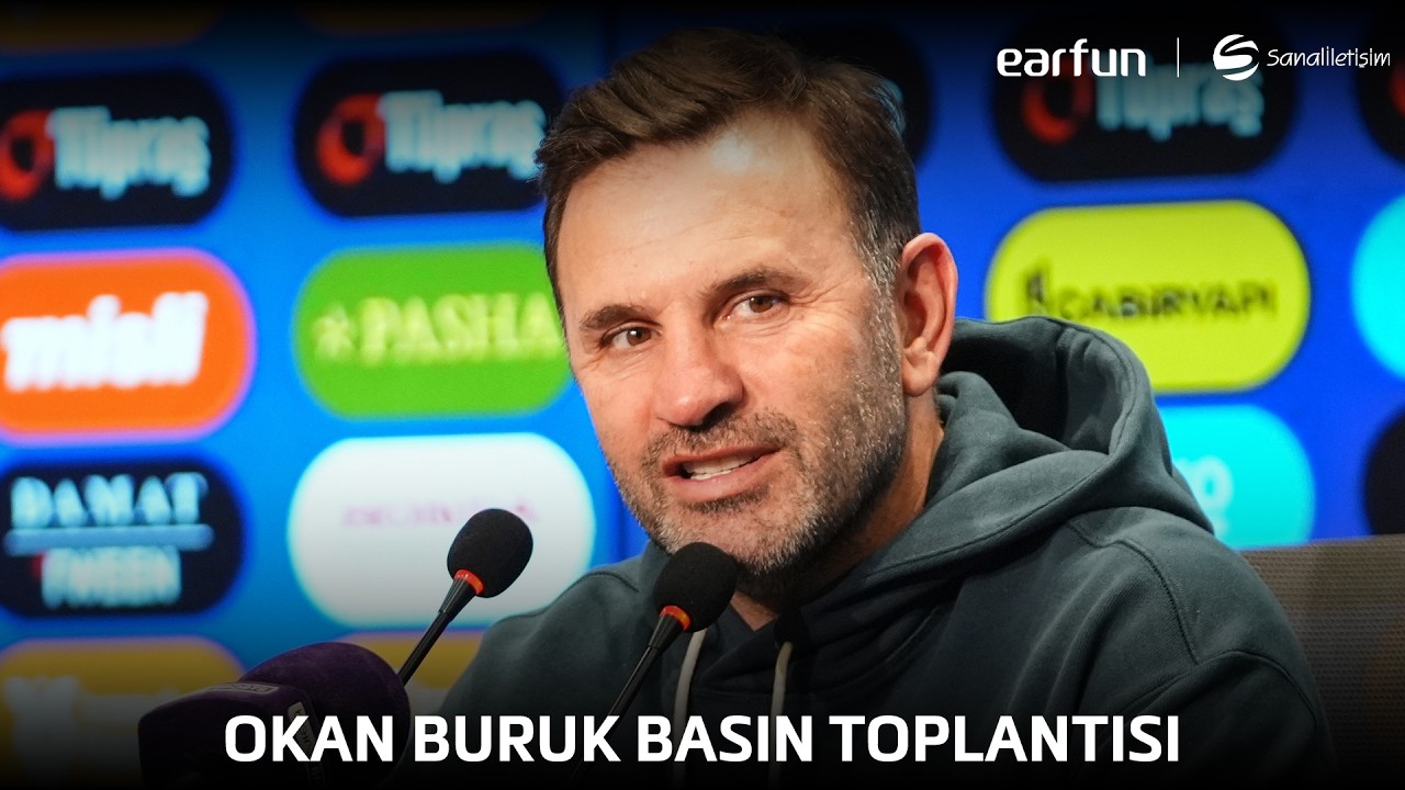 Galatasaray Teknik Direktörü Okan Buruk Basın Toplantısı Düzenliyor