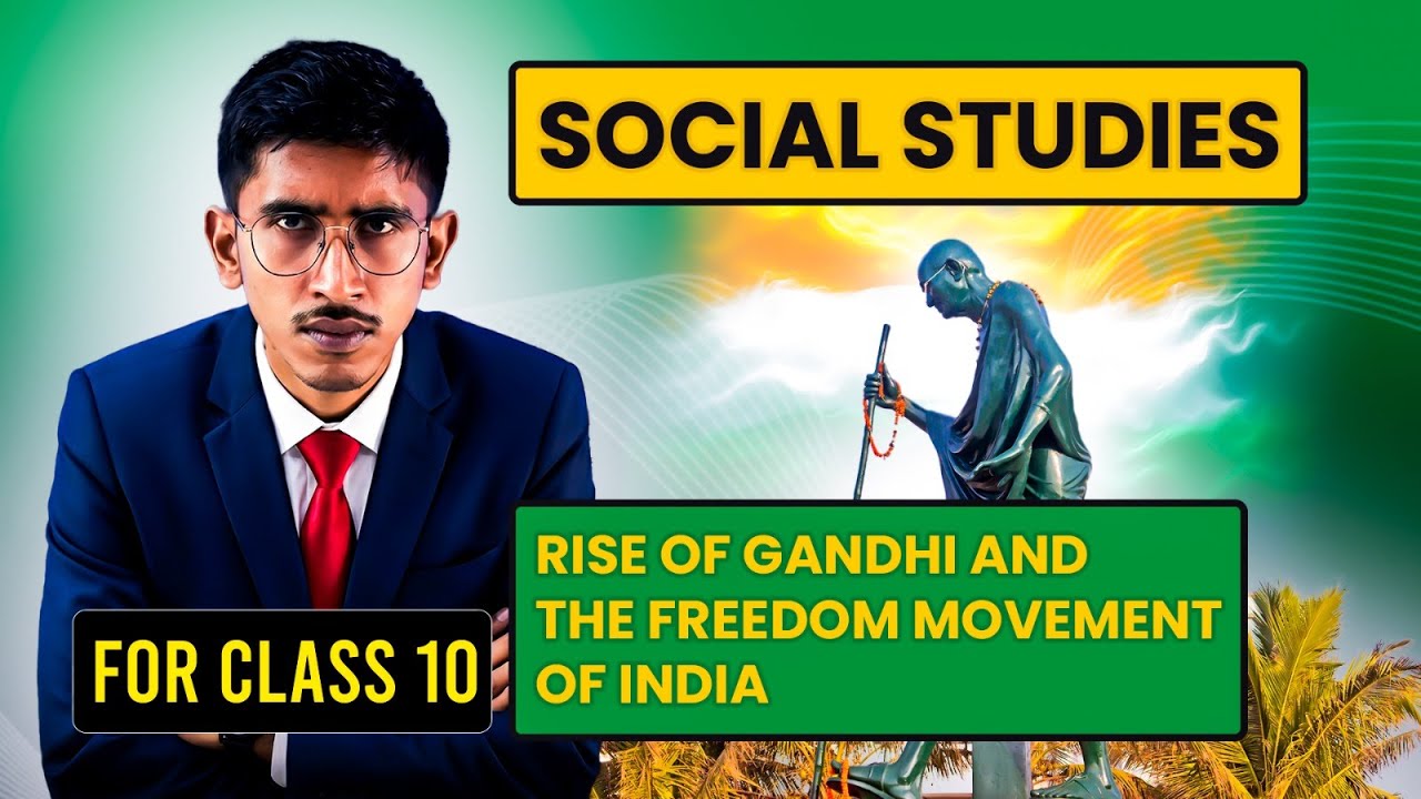 EduAid One Shot Live | Social Studies | Rise of Gandhi and The Freedom ...