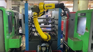 Two Arion DL6G CNC Lathe Feeding Application with Fanuc M10ID/12 Robot