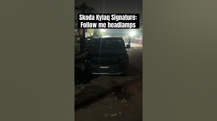 Skoda Kylaq Signature: Follow me Headlamps feature #skodakylaq #skoda #kylaq #features