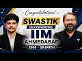 Swastik Converts IIM Ahmedabad 🔥 | CAT 2026 Success Story