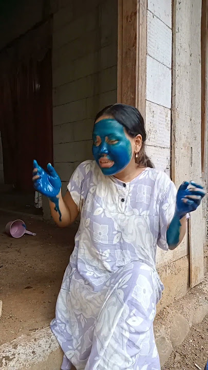 Dad was shocked!!!? Because Mom turned into blue candy