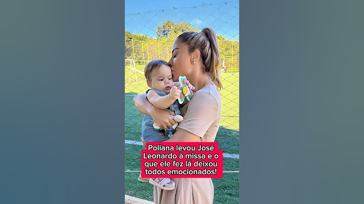 Poliana took JoséLeonardo to mass and what he did there left everyone moved!