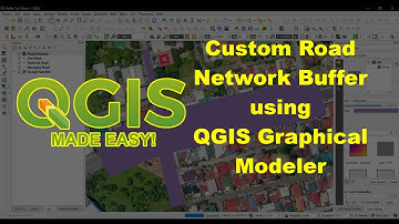 QGIS 3.16: Custom Road Network Buffer using QGIS Graphical Modeler