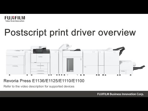Video: De ce să folosiți driverul Postscript?