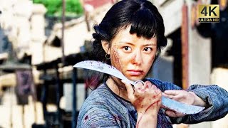 Japanese army bullied village girl, not realizing she was Kung Fu master, and annihilated them all!