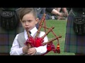 Young piper stealing the show at Canmore Highland Games 2017