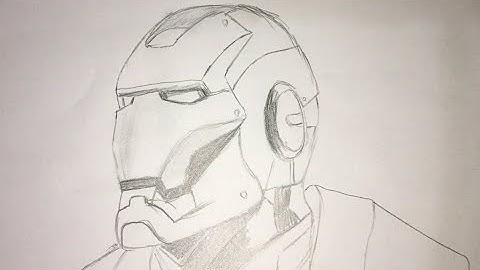Como Dibujar a Iron Man Paso a Paso a Lápiz